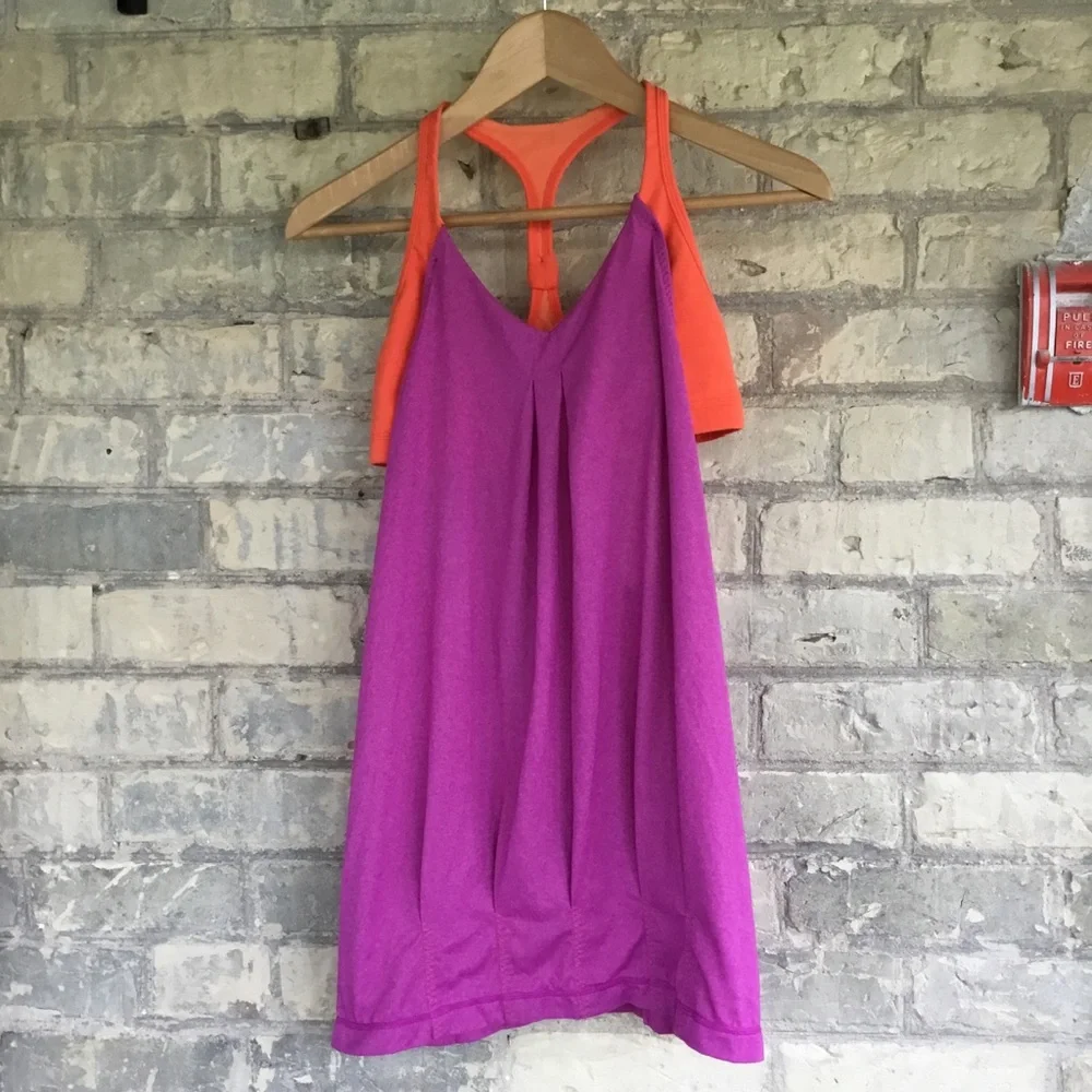 Lululemon Practice Freely Tank
Heathered Ultra Violet / Dazzling SZ 8 EUC - Picture 9 of 11